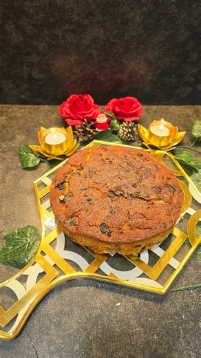Mariyam Lamak kanchwala on Instagram: "Christmas is incomplete without a slice of homemade Christmas cake 🍰✨ Rich, moist, full of dry fruits & festive flavours — made with love and tradition 🤍 Comment below recipe or cake to get the complete recipe ❤️ Like if you love homemade Christmas treats! #christmascake #christmasbaking #christmasvibes #festivebaking #homemadecak holidaybaking bakingreels reelsindia foodreels cakegram foodbloggerindia festiverecipes"