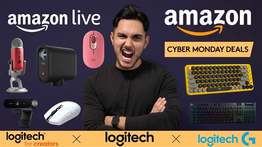 Watch Logitech Cyber Monday Day Deals!! 📸 💡 🎤  🎮 on Amazon Live