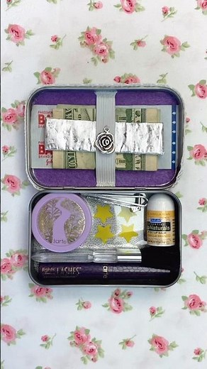 what to put in an altoids wallet 🎀 easy aesthetic craft ideas you NEED to try! #diy #minimakeup