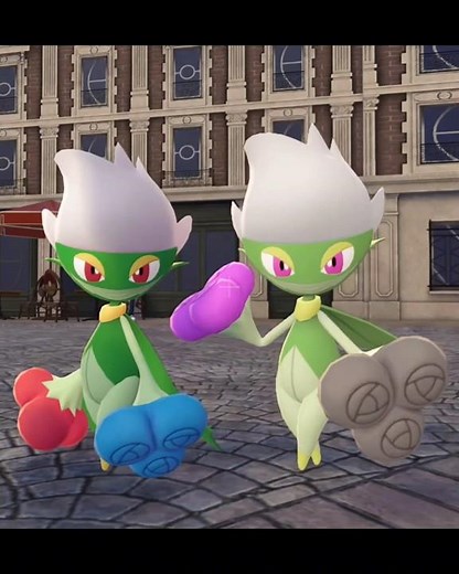 ✨Comparing Budew Shiny Variants✨🌹 #pokemonza #pokemonlegendsza #pokemon