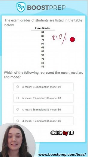 TEAS 7 Math Question | Know Your Mean, Median & Mode!