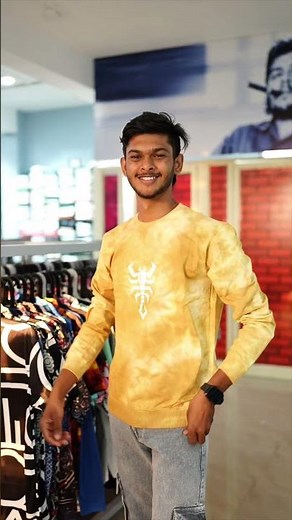 Men’s Full Sleeve Round Neck Tie-Die Scorpio Printed T-shirt #7man