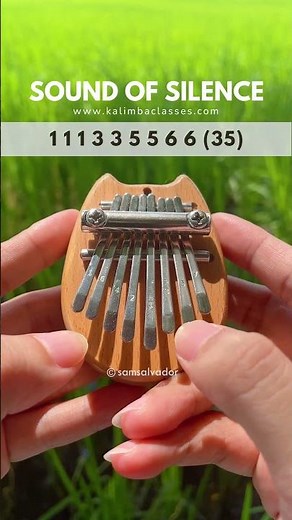 Sound of Silence 8 Key Kalimba Tutorial