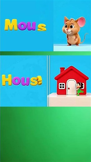 OU Sound is the Common Middle Sound Here🐭🏠 #kidssong
