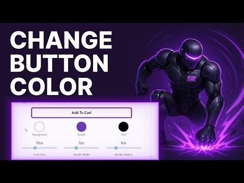 How to Change the Color of the Add to Cart Button in Shopify (2026) | Theme Editor