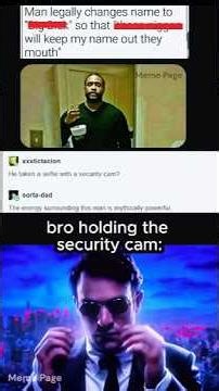 Bro holding the security cam 😎 #memes