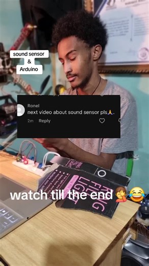 Arduino sound sesnor. #staycreative #ethiopia_arduino #arduino #funny #soundsensor #yakob #erhiopiatiktok