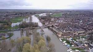 Stunning drone footage of a flooded St Neots by Maciek Platek. | Cambridgeshire Live