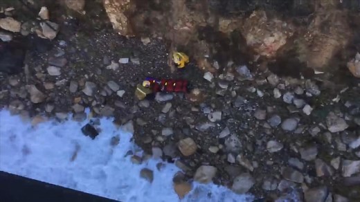 Woman airlifted to safety after falling off of cliff in California