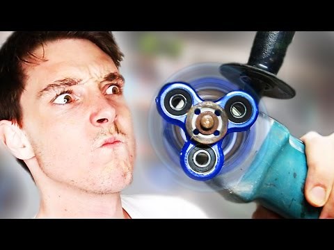 FIDGET SPINNER POWER TOOLS! *hurt myself lol*