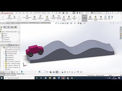 Car (buggy) motion study tutorial in solidworks