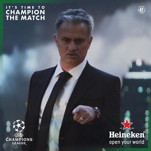 Heineken® launches new UEFA Champions League Campaign,  starring Jose Mourinho
