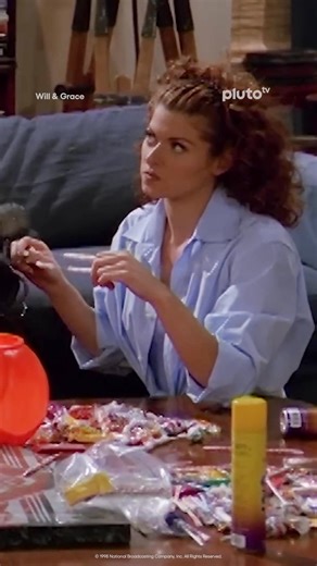 3.2K views · 30 reactions | Halloween candy, board games and silly string? That's my kind of night. Watch Will & Grace for FREE on our all-new Will & Grace channel: https://heyor.ca/6qfhPm | Pluto TV CA | Facebook