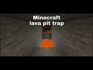 How to make a lava pit trap in Minecraft