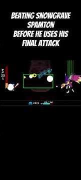 defeating snowgrave spamton neo before he uses his final attack #deltarune #deltarunechapter2