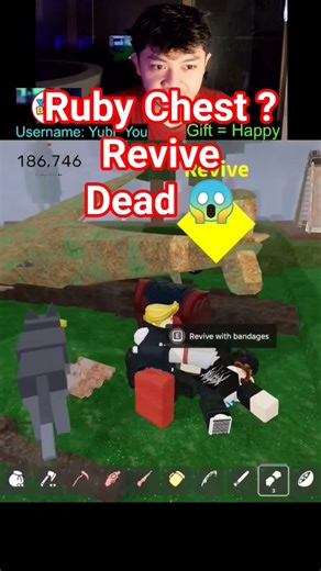 Ruby Chest, Revive, Dead 😂 #99nights #roblox