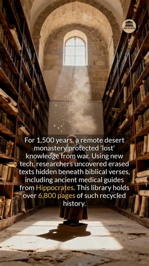 53K views · 1.2K reactions | A remote desert monastery preserved lost ancient knowledge for over 1,500 years. #history #archaeology #discovery | Ancienta | Facebook