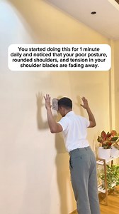 5.4M views · 44K reactions | Simple exercise to fix your posture, rounded shoulders and release the tension in between your shoulder blades 朗朗朗 | Physical Therapy Session | Facebook