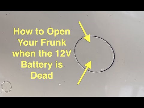 How to Open the Frunk if Your 12V Battery is Dead