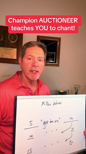 Champion Auctioneer teaches you the bidcalling auction chant. #bidcalling #auctioneer #auctionswork #fillerwords #chant #learntoauctioneer #foryou #fypage #asktheauctioneer #auctiontok #tiktokauctioneers