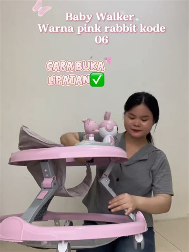 Pink Baby Walker for Early Childhood Development