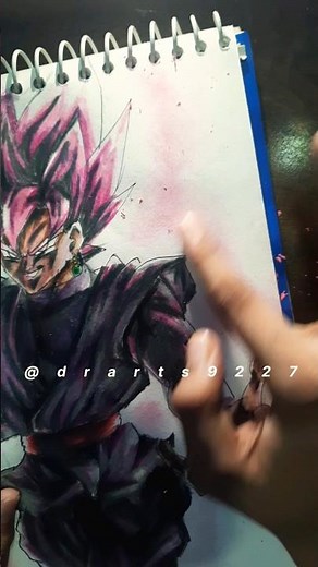 Goku black drawing full body🖤🖤 #art #anime #manga #dragonball #blackgoku #goku #edit #shorts