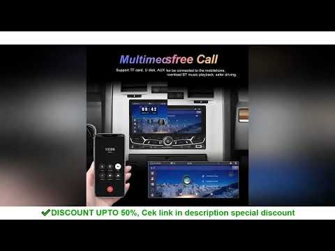 Podofo 2din 6.86" MP5 Player For Universal Carplay Android auto Bluetooth/FM Radio Receiver