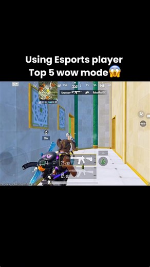 Using Esports Player Top 5 Wow Mode 😱 | ​⁠‪@BattlegroundsMobile_IN‬