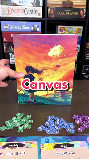 Finally picked up Canvas 🎨 a game that’s been on the wishlist! #painting #artistsoftiktok #boardgames #familygames #tabletopgames