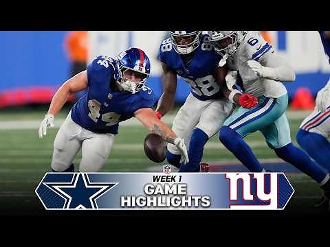 Dallas Cowboys vs New York Giants Game Highlights | NFL 2026 Season Week 1