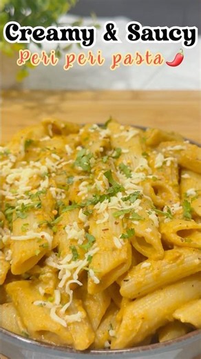 Viral Creamy & Saucy Peri peri pasta #pasta #recipe #food #shorts #shortsfeed #youtubeshorts
