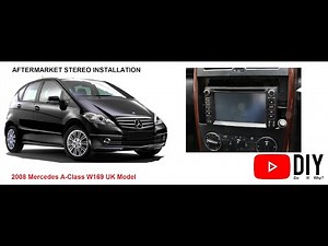 Mercedes A Class W169 Aftermarket Stereo Installation Without ISO Adaptor