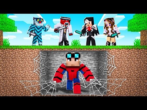 SPEEDRUN CON I SUPEREROI SU MINECRAFT CONTRO 2 CACCIATORI!!