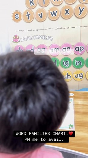 8.1K views · 42 reactions | Trying out WORD FAMILIES CHART with my son. ♥️ Helps kids learn how to blend sounds and form words. Perfect for early readers, teachers and homeschooling moms! ♥️ #kindergarten #KindergartenReady #teacher #kindergartenactivities #kinder #kindergarten #AlphabetChart #kindergartenlife #kindergartenteacher | Teacher Nadine | Facebook