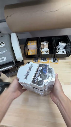 Packing a custom sticker order #pov