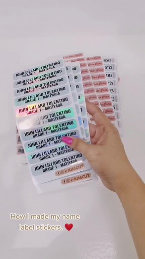 Personalized Name Stickers Tutorial for Kids Books and Notebooks