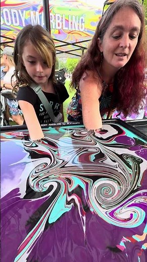 Body Marbling Paint Dip by BLVisuals at Return to the River Festival 175