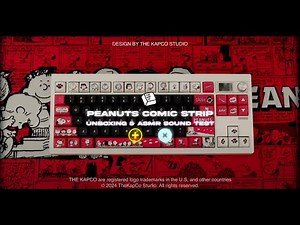 Thekapco™️ x Peanuts®️ - The Peanuts Comic Strip Keycap | Unboxing & Sound Test
