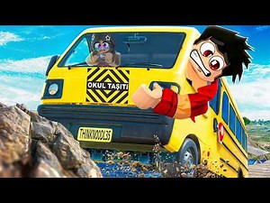 EN TEHLİKELİ YOLDA SERVİS ŞÖFÖRÜ OLDUM! 😨 Roblox Dangerous Bus Driving