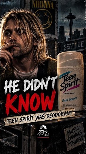 Kurt Cobain didn't know what 'Teen Spirit' meant... #nirvana #rockhistory