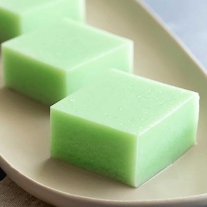 Agar Agar Jelly with Coconut and Pandan