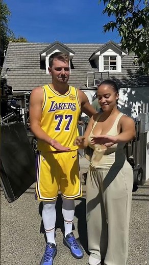 Luka Doncic on set for his new State Farm commercial🔥