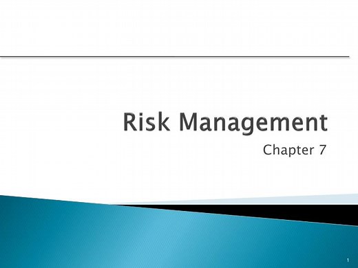 Risk Management - SlideServe