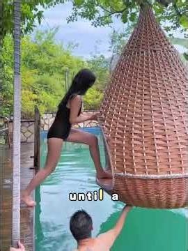 How Did She Get on the Swing! 😳✨