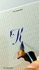 381K views · 3.7K reactions | Letter K  #calligraphy #penmanship #lettering | MaK World | Facebook