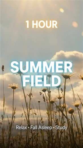 Summer Field Ambience for Sleep ☀️ #SummerField #Sleep
