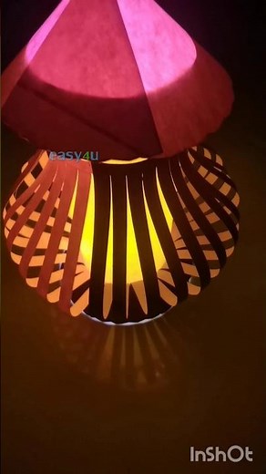 How to make vesak kudu using A4 paper 🏮🥰 ; How to make paper lantern easy ; vesak kudu nirmana