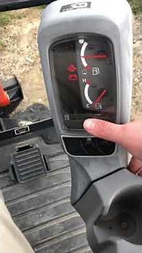 Kubota KX018 How to set the clock