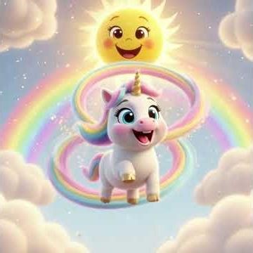 🦄 Baby Unicorn Sparkle Pop ✨ | 🌈 Kids Nursery Rhyme #cutecartoon #kids #babytoons