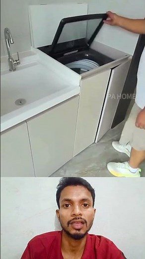 How to set up washing machine in the kitchen #shorts